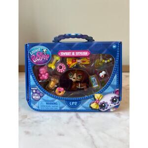 Littlest Pet Shop Dachshund #261 Sweet & Stylish Plsy set G7 Series 4